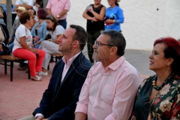 El edil Ramos pregona las fiestas del Carmen de La Medianía (Foto Francisco Javier Santana)